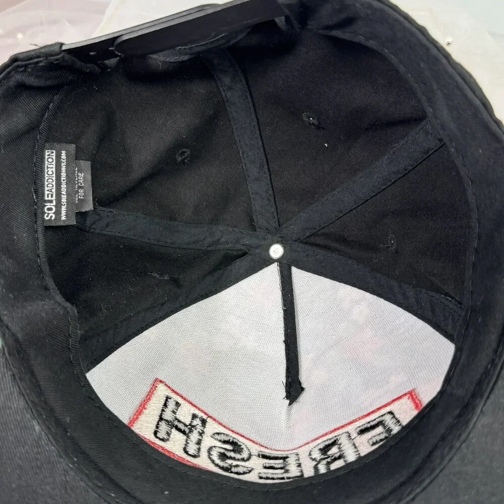 Sole‎ Addiction Fresh Floral Black Snapback Baseball Cap Hat Womens Tropical